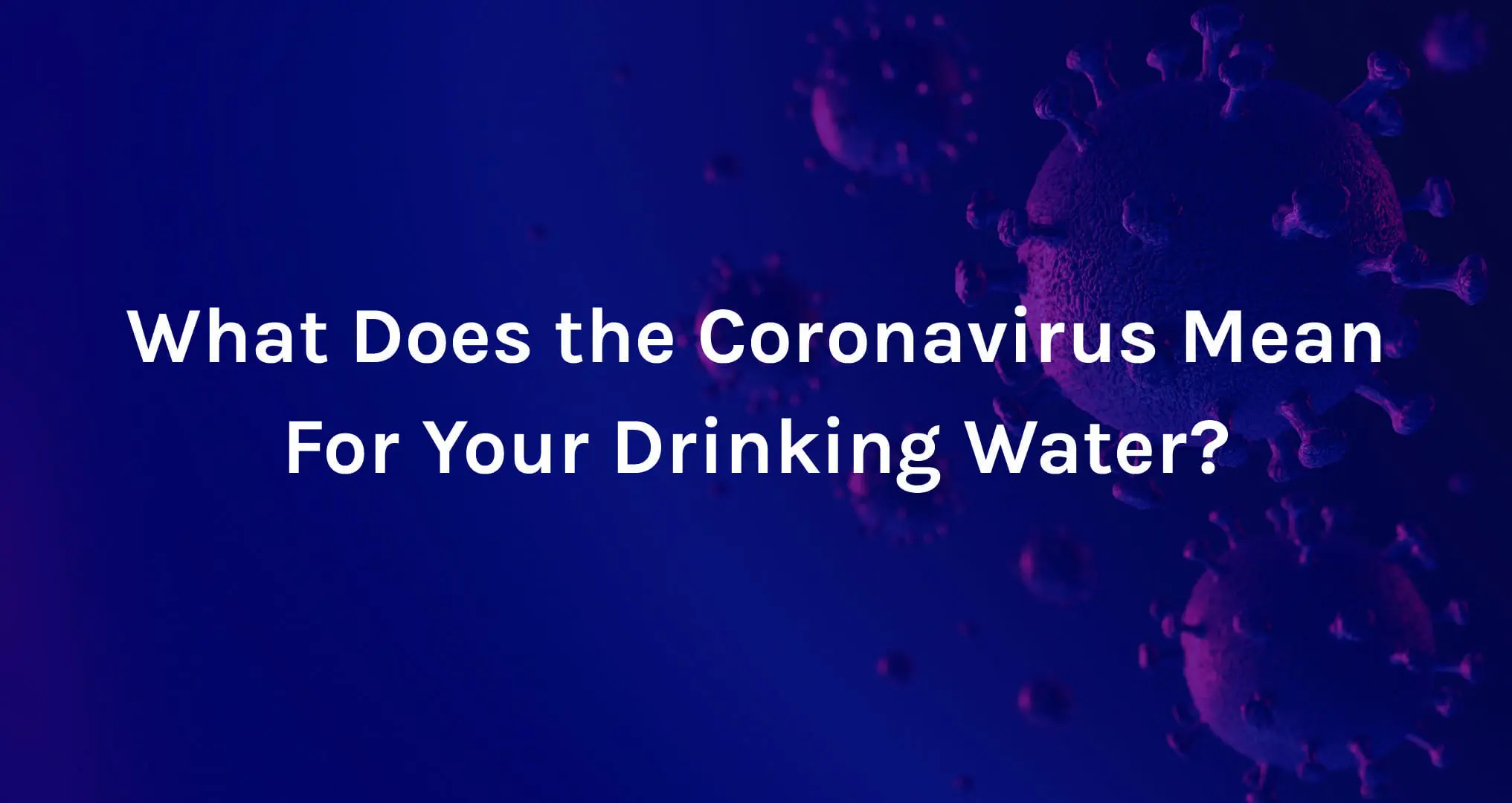 Coronavirus background with text ontop
