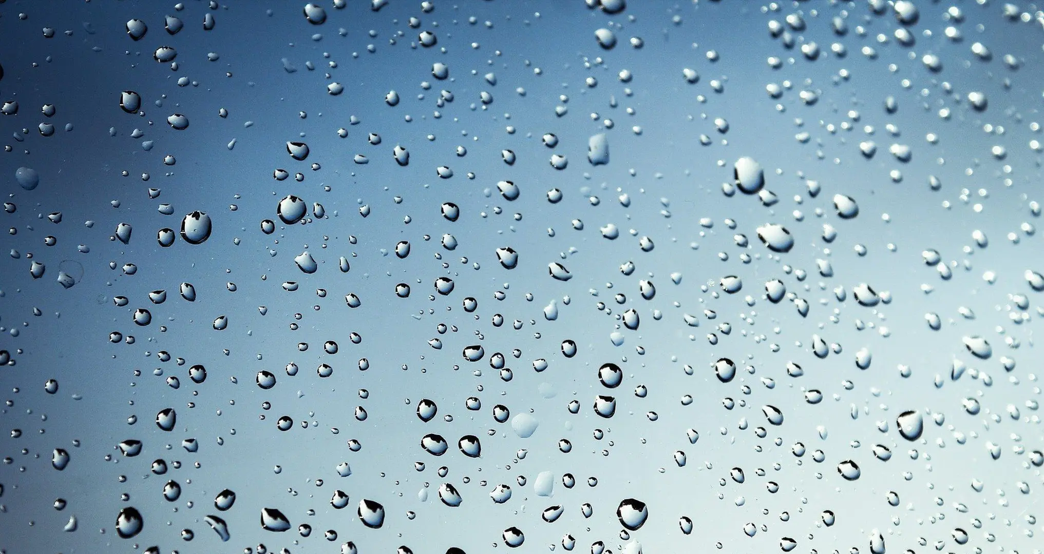 water droplets on glass