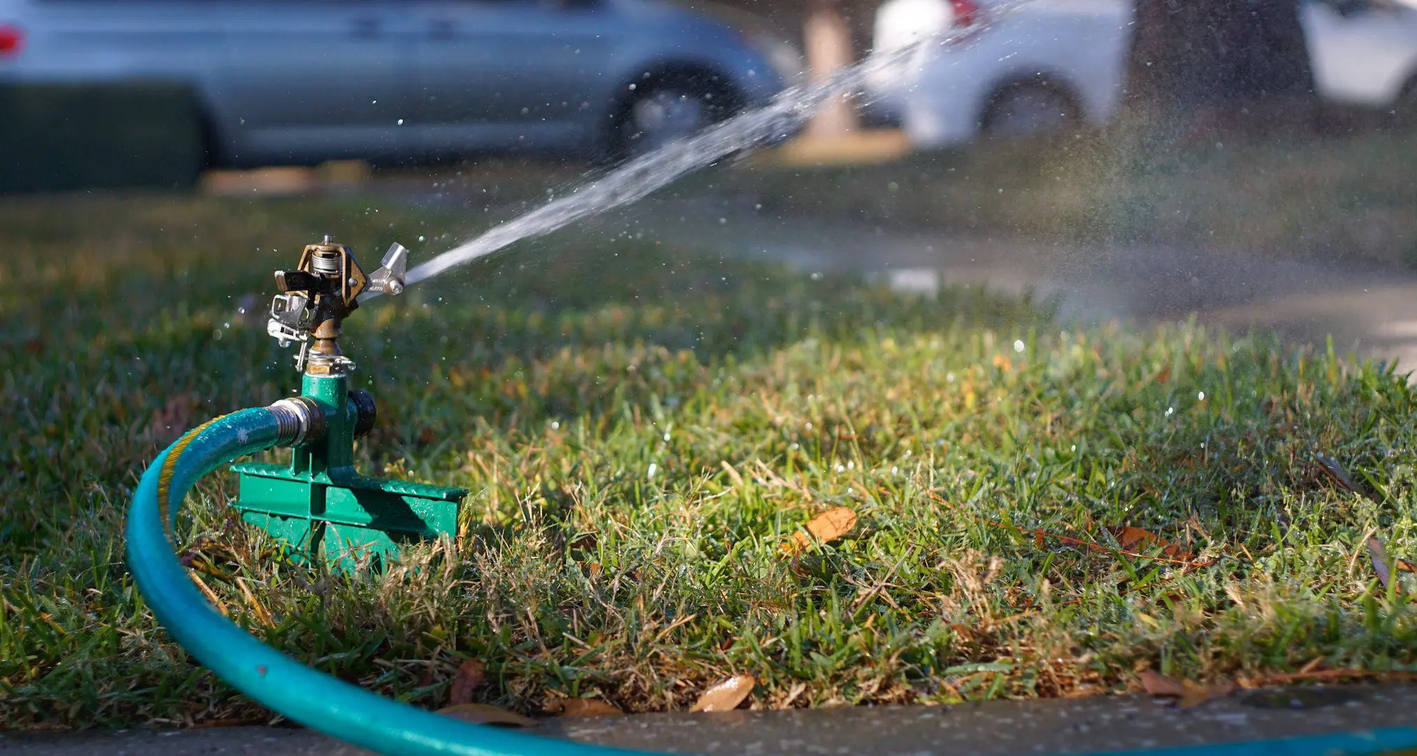 sprinkler system in yard