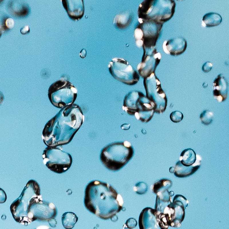 water droplets on lens