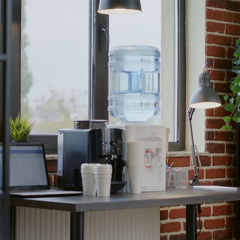 jug water cooler in office