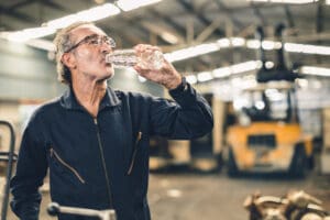 thirsty-senior-male-staff-worker-drinking-water-re-2023-11-27-05-10-08-utc thirsty-senior-male-staff-worker-drinking-water