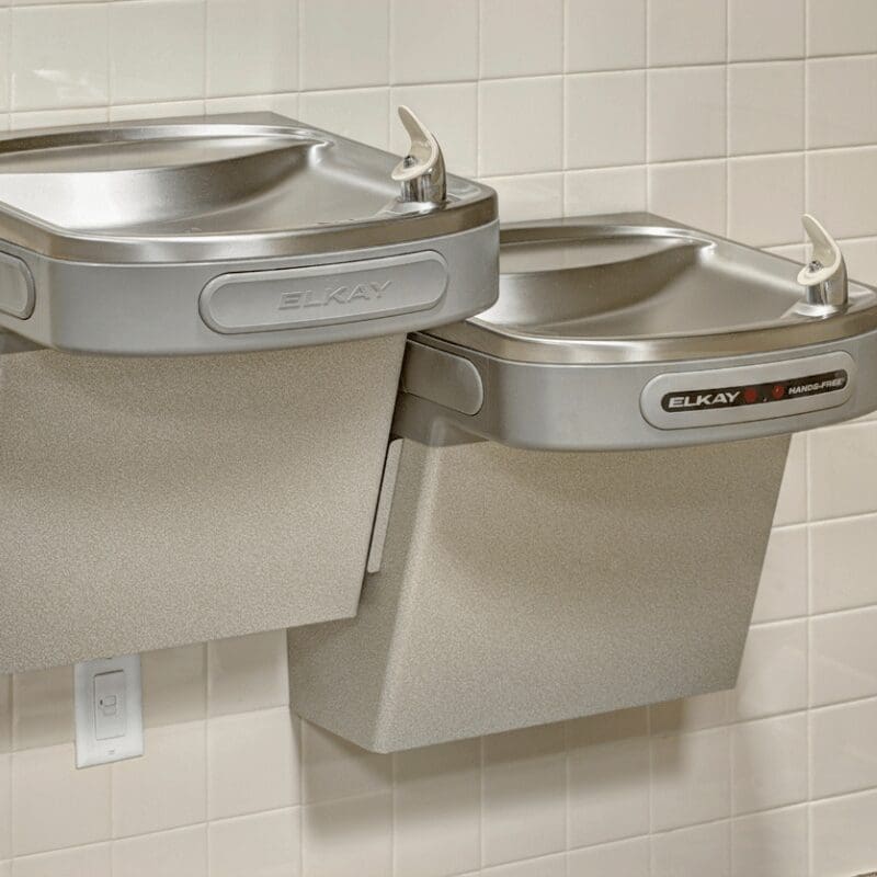 two public drinking water fountains two public drinking water fountains