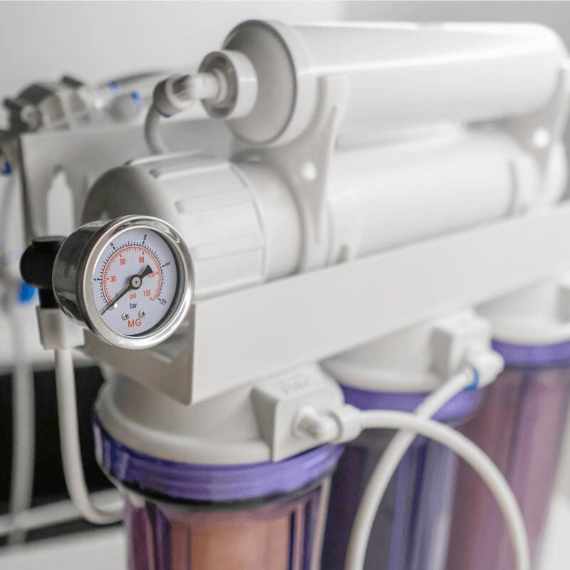 close-up-mineralizer-in-a-reverse-osmosis-system Close up mineralizer in RO system